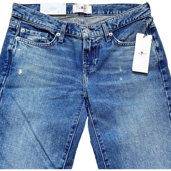 NWT 7 For All Mankind Women’s Original Bootcut In Maribel - Floral - Picture 5 of 9